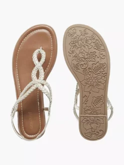 Gouden Sandaal Gevlochten -Vanharen 1564995 H3