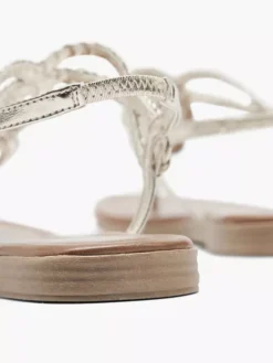 Gouden Sandaal Gevlochten -Vanharen 1564995 H4