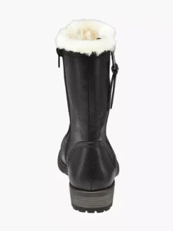 Zwarte Enkellaars Gevoerd -Vanharen 1653337 P2