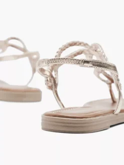 Rose Gouden Sandaal Gevlochten -Vanharen 1673694 H4