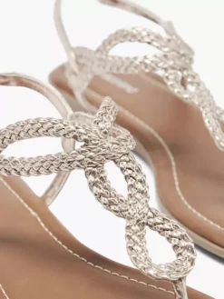 Rose Gouden Sandaal Gevlochten -Vanharen 1673694 H5