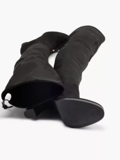 Zwarte Overknee Laars Hak -Vanharen 1741355 H3