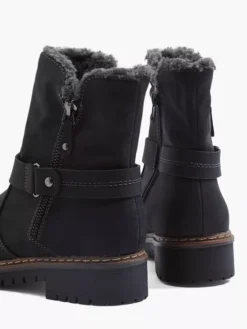 Easy Street Zwarte Enkellaars Warm Gevoerd -Vanharen 1741647 H4