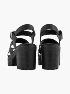 Zwarte Chunky Sandalette -Vanharen 1936628 P4