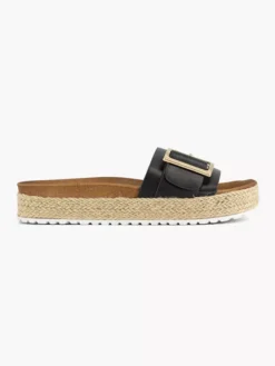 Zwarte Slipper Gesp