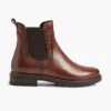 Bruine Leren Chelsea Boot -Vanharen 1969852 H1