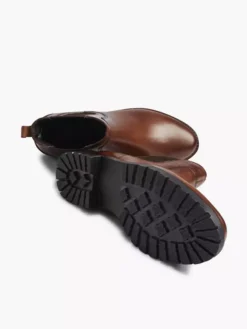 Bruine Leren Chelsea Boot -Vanharen 1969852 H3
