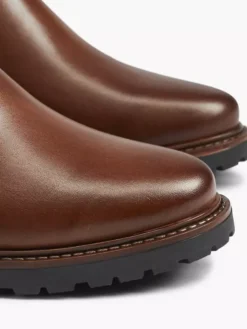 Bruine Leren Chelsea Boot -Vanharen 1969852 H5