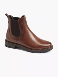 Bruine Leren Chelsea Boot -Vanharen 1969852 H6