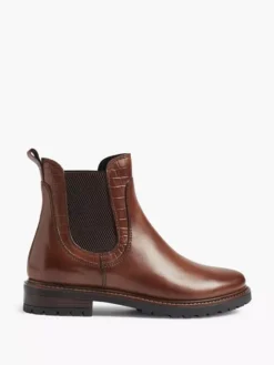 Bruine Leren Chelsea Boot -Vanharen 1969852 HL1