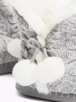 ESPRIT Grijze Pantoffel Gevoerd -Vanharen 1987448 H5