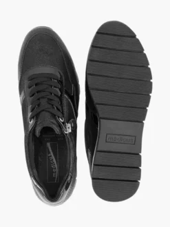 Zwarte Leren Sneaker Croco -Vanharen 1991561 P3