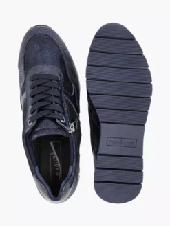 Donkerblauwe Sneaker Croco -Vanharen 1991643 P3