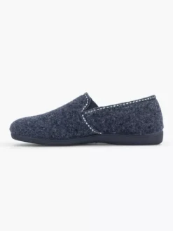 Alternative view of Donkerblauwe Pantoffel Wol