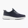 Donkerblauwe Leren Sneaker -Vanharen 2031839 H1