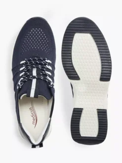 Donkerblauwe Leren Sneaker -Vanharen 2031839 H3