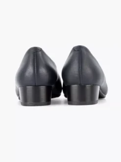 Donkerblauwe Leren Pump -Vanharen 2032980 H4