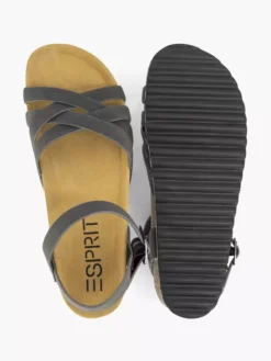 ESPRIT Zwarte Sandaal -Vanharen 2042473 H3