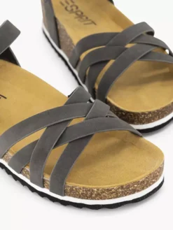 ESPRIT Zwarte Sandaal -Vanharen 2042473 H5