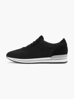 Zwarte Knitted Sneaker -Vanharen 2042729 H2