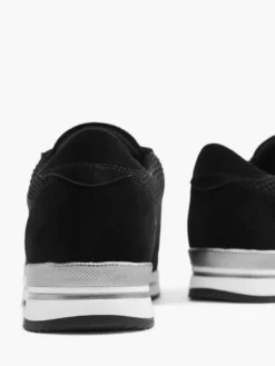 Zwarte Knitted Sneaker -Vanharen 2042729 H4