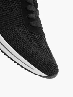 Zwarte Knitted Sneaker -Vanharen 2042729 H5
