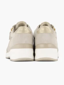 Beige Leren Sneaker -Vanharen 2042784 H4