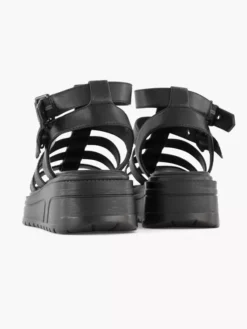 Zwarte Chunky Sandaal Gesp -Vanharen 2045416 H4