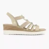 Easy Street Beige Sandaal Sleehak -Vanharen 2055252 H1