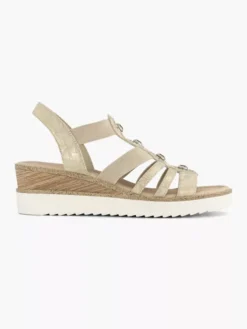 Easy Street Beige Sandaal Sleehak