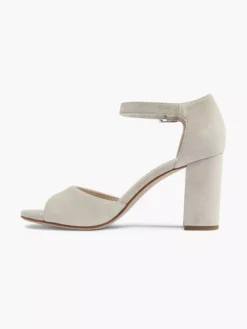 Beige Suéde Sandalette -Vanharen 2059750 H2
