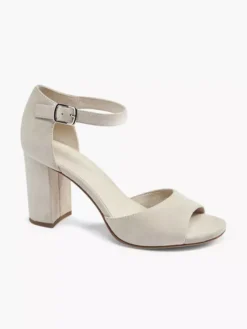 Beige Suéde Sandalette -Vanharen 2059750 H6