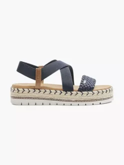 ESPRIT Donkerblauwe Platform Sandaal
