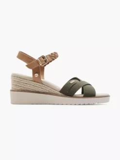 ESPRIT Groene Sandalette Sleehak