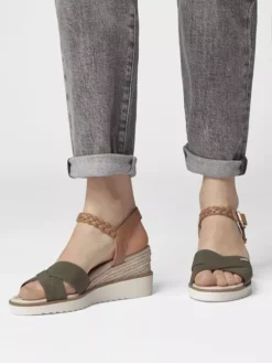 ESPRIT Groene Sandalette Sleehak -Vanharen 2063155 H10