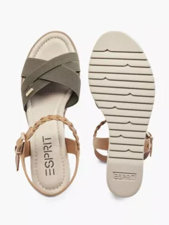 ESPRIT Groene Sandalette Sleehak -Vanharen 2063155 H3