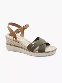 ESPRIT Groene Sandalette Sleehak -Vanharen 2063155 H6