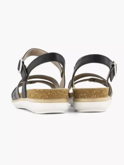 Easy Street Zwarte Sandaal Gespsluiting -Vanharen 2065336 H4