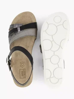 Easy Street Zwarte Sandaal Gespsluiting -Vanharen 2065336 H5