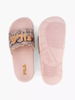 Fila Roze Badslipper Slangenprint -Vanharen 2066780 H3