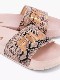 Fila Roze Badslipper Slangenprint -Vanharen 2066780 H5