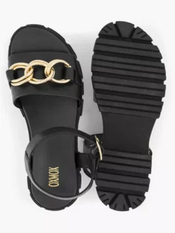 Zwarte Chunky Sandaal Sierketting -Vanharen 2071389 H3