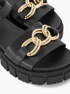 Zwarte Chunky Sandaal Sierketting -Vanharen 2071389 H5