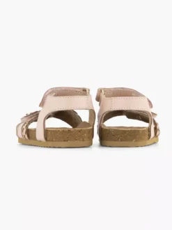 Roze Leren Sandal Klittenband -Vanharen 2073078 H4