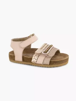 Roze Leren Sandal Klittenband -Vanharen 2073078 H6