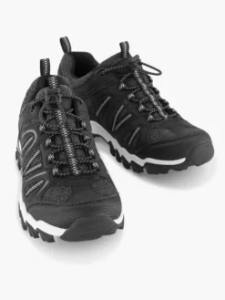 Zwarte Wandelschoen Elastische Veter -Vanharen 2083459 H5