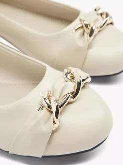 Beige Ballerina Gesp -Vanharen 2090351 H5
