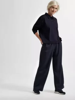 Donkerblauwe Suède Sneaker -Vanharen 2090502 H9