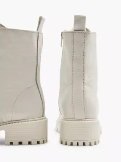 Off White Leren Veterboot -Vanharen 2093150 H4