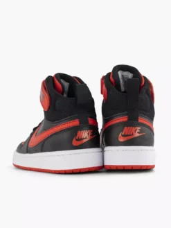 Nike Zwarte Court Borough Mid 2 -Vanharen 2096881 H4